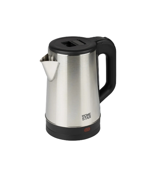 Чайник электрический Homestar HS-1041 1.8 л, 1500 Вт, нержавейка, стальной/черный