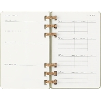 Еженедельник Moleskine ACADEMIC SPIRAL DHSPK5212AMWH3 Large 150х210 мм 200 стр. кремовые страницы спираль киви, фото4