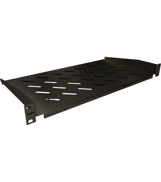 Полка стационарная NTSS NTSS-FF-250-BL 1U нагр.:20кг. 19' 250мм черный