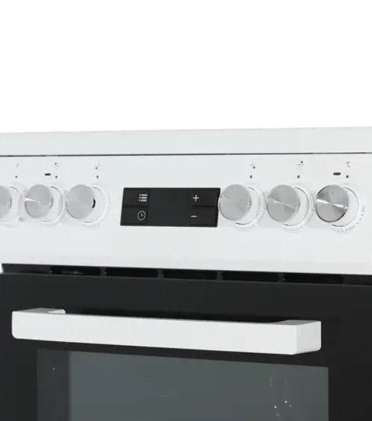 Плита электрическая Beko FSM57300GW белый, конфорок 4 электрических, духовка 55 л, 50 см x 85 см x 60 см