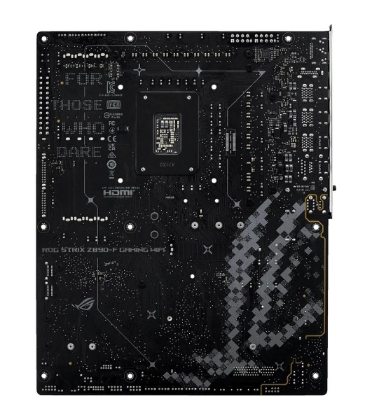 Материнская плата ASUS ROG STRIX Z890-F GAMING WIFI, LGA 1851, Intel Z890, 4xDDR5, 4xSATA, 5xM.2, 1xPCIe 5.0 x16, 1xPCIe 4.0 x4, 1xHDMI, 1xDP, 2xUSB-C, 1x 2.5Gb LAN, 4xUSB-A 3.2 Gen 1, 4xUSB-A 3.2 Gen 2, 2xUSB-A 2.0, 2xUSB-C Thunderbolt 4, 2x3.5 мм, 7.1, ATX