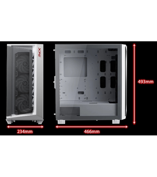 Компьютерный корпус ADATA XPG CRUISERST белый Mid-Tower, Micro-ATX, Mini-ITX, Standard-ATX