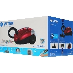 Пылесос Vitek VT-1820 красный/черный, 400/2200 Вт, уборка сухая, пылесборник мешок 4 л, фото2