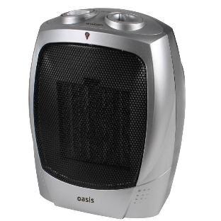 Тепловентилятор Oasis KS-15 серый, 1500 Вт, 20 м2
