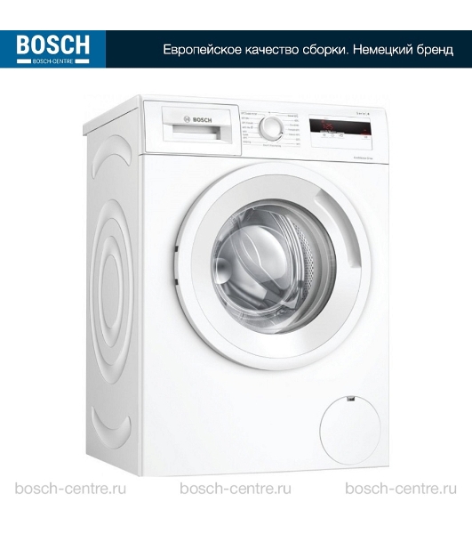 Стирально-сушильная машина Bosch WNA134L0SN белый, загр.фронтальная, макс.: 8кг, 1400 об/мин, класс: A