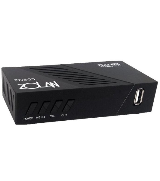 ТВ-тюнер ZOLAN ZN 805 DVB-T2/Wi-Fi/IPTV/MEGOGO/YouTube, дисплей