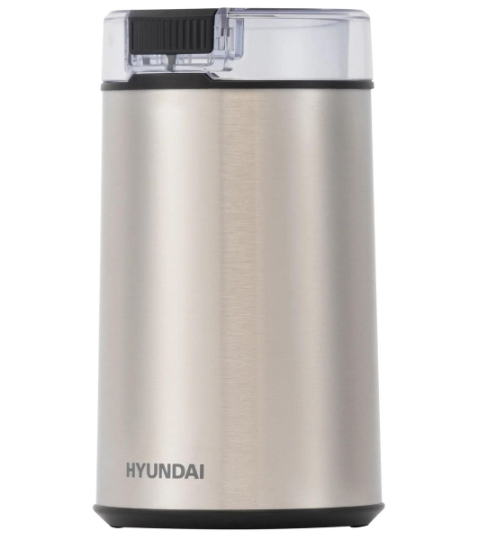 Кофемолка Hyundai HYC-G5261 200Вт сист.помол.:ротац.нож вместим.:60гр серебристый