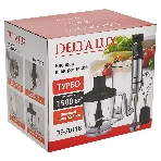 Блендер погружной Delta Lux DE-7011B черный 1500 Вт, ТУРБО, измельчитель, стакан, венчик (8), фото2