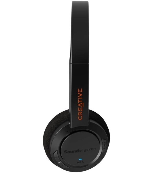 Беспроводные/проводные наушники Creative Jam V2 черный, накладные, Bluetooth + USB-C, до 22 ч
