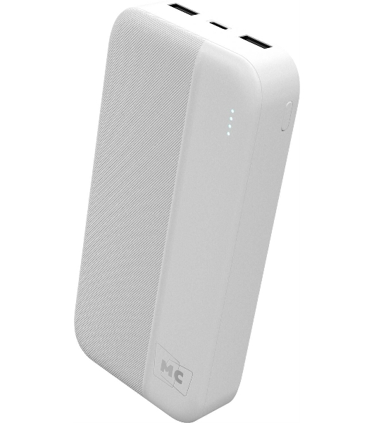 Портативный аккумулятор MORE CHOICE (4620202552938) PB25-20 20000mAh 2USB+Type-C+1micro USB 2.0A, белый