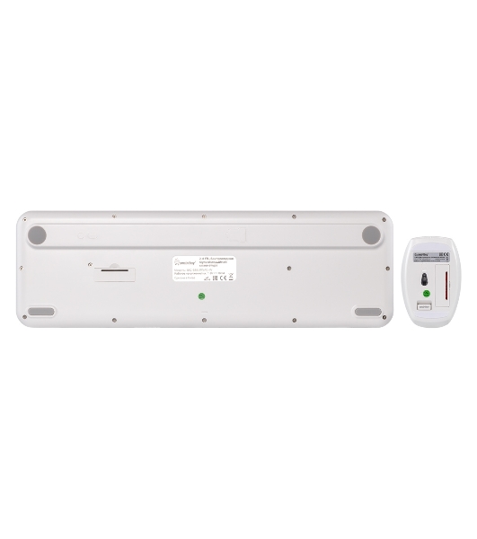Комплект клавиатура+мышь Smartbuy 666395AG беспроводной, USB, 1000 DPI, белый