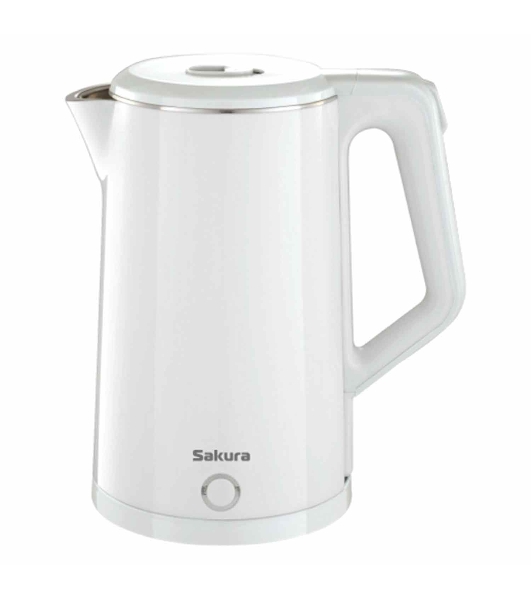 Чайник Sakura SA-2150W 1.8 л, двойной корпус,бел