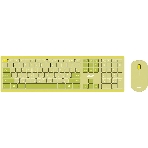 Комплект клавиатура + мышь Acer OCC205 беспроводной USB, 1200 dpi, зеленый/желтый, фото 1
