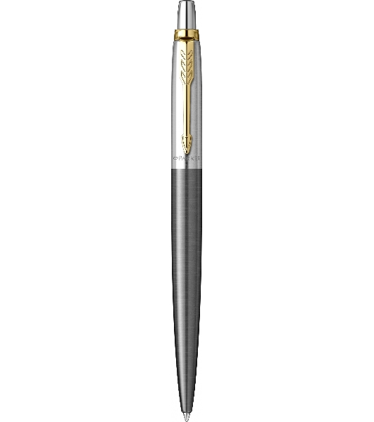 Ручка шариковая Parker Jotter Grey Core GT (2213723) M, синие чернила, подарочная коробка