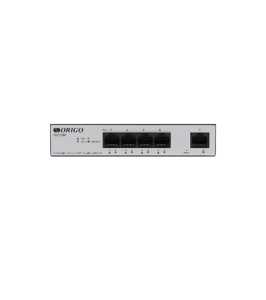 Коммутатор Unmanaged Switch 4x1000Base-T PoE, 1x1000Base-T, PoE Budget 60W, Long-range PoE up to 250m, metal case
