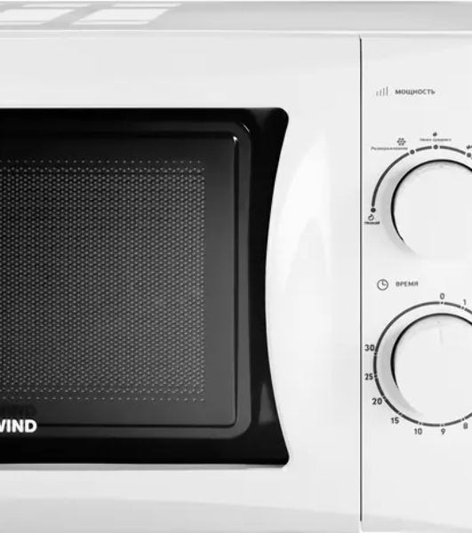 Микроволновая печь Starwind SMW3720 белый, 20 л, 700 Вт, переключатели - поворотный механизм