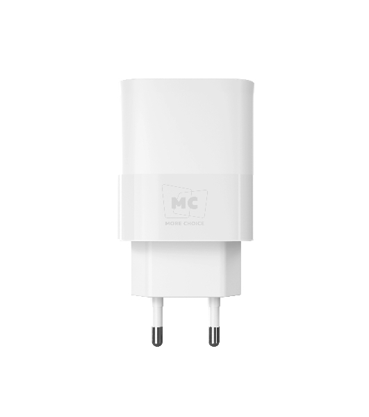 Сетевое зарядное устройство MORE CHOICE NC81 СЗУ 1USB+1Type-C 3.0A PD 20W+ QC3.0, белый