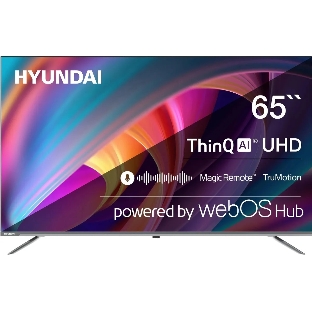 Телевизор Hyundai 65' H-LED65BU7100 серый/серый LED UHD 60Hz WebOS