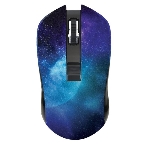 Мышь беспроводная Qumo Office M27 Universe синий, 1600 dpi, радиоканал, USB, кнопки - 4, фото 1