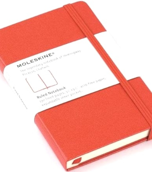 Блокнот Moleskine CLASSIC MM710R Pocket 90x140 мм, 192 страниц, линейка, твердая обложка, красный