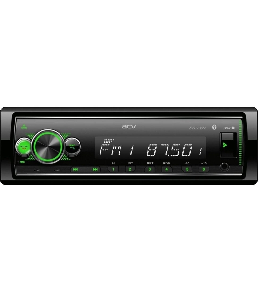 Автомагнитола ACV AVS-946BG, 1 DIN, Bluetooth, USB Type-A, AUX