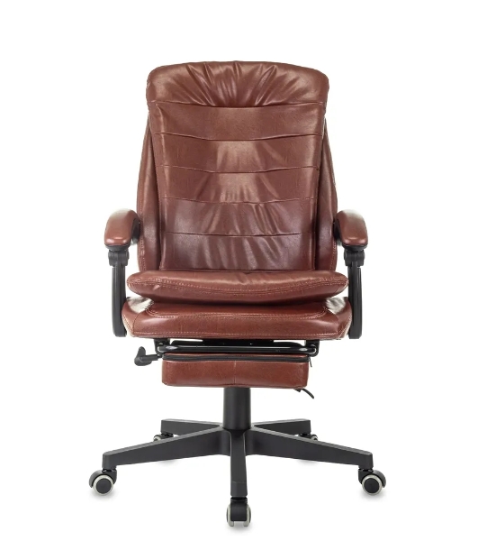 Кресло Бюрократ T-9950MSG-F/BROWN-PU коричневый, экокожа