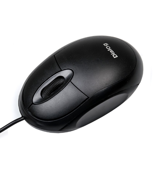 Мышь проводная Dialog Comfort MOC-10U черный, 1200 dpi, USB, кнопки - 3