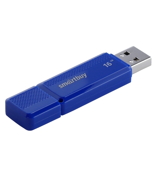 Флешка USB Smartbuy Dock Blue (SB16GbDK-B), 16Gb, USB 2.0, R/W 15/5, синий