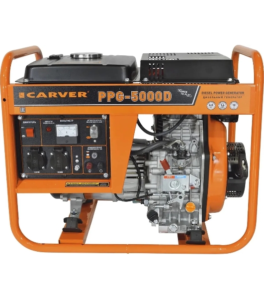 Генератор Carver PPG-5000D, 3.6 кВт