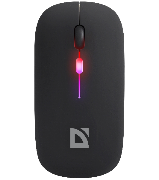 Мышь беспроводная Defender Coda MB-261 черный, 1600 dpi, радиоканал, Bluetooth, USB, кнопки - 4
