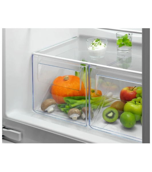 Встраиваемый холодильник Electrolux RNT2LF18S (без No Frost, электронное управление, класс A+, полезный объем: 272 л (195 + 72 л), 54x54.9x177.9 см, белый)