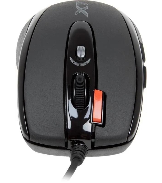 Мышь проводная A4Tech X-718BK черный, 3000 dpi, USB, кнопки - 7