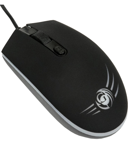 Комплект клавиатура+мышь Dialog Gan-Kata KMGK-1707U проводной, USB, 1600 DPI, чёрный