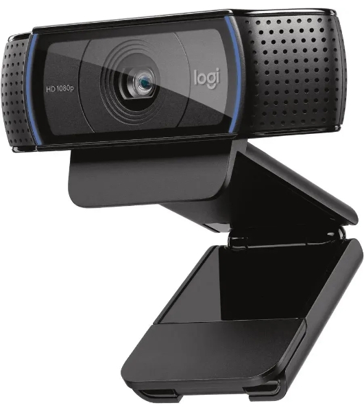Веб-камера Logitech C920 1920x1080, 30 кадр/с, USB Type-A, микрофон (2 шт, шумоподавление), автоматическая фокусировка, автоосвещение, универсальное крепление