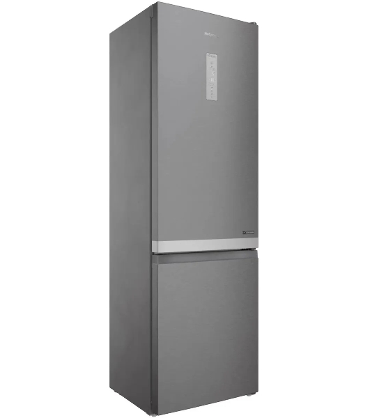 Холодильник Hotpoint HT 7201I MX O3 нержавеющая сталь двухкамерный 239/83 л морозилка снизу, No Frost