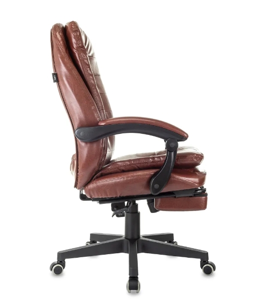 Кресло Бюрократ T-9950MSG-F/BROWN-PU коричневый, экокожа