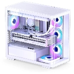 Корпус без блока питания JONSBO D300, Mini-Tower, TG, no fan, 2xUSB-A 3.2 + 1xUSB-C 3.2, mATX, mITX White, фото22