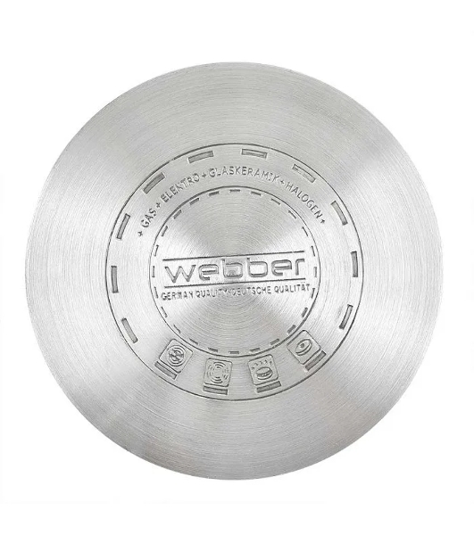 Кастрюля WEBBER BE-157/2 из нержавеющей стали со стеклянной крышкой d=20; 3.5 л (12)