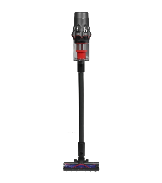 Пылесос вертикальный Deerma DEM-T50W серый/черный/красный, питание от аккумулятора, 420 Вт, уборка сухая, пылесборник 0.4 л