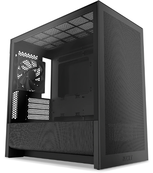 Корпус без блока питания Case NZXT H3 Flow (2025), Midi-Tower, TG, 1x120мм, 1xUSB-A 3.2 + 1xUSB-C 3.2, mATX, mITX черный