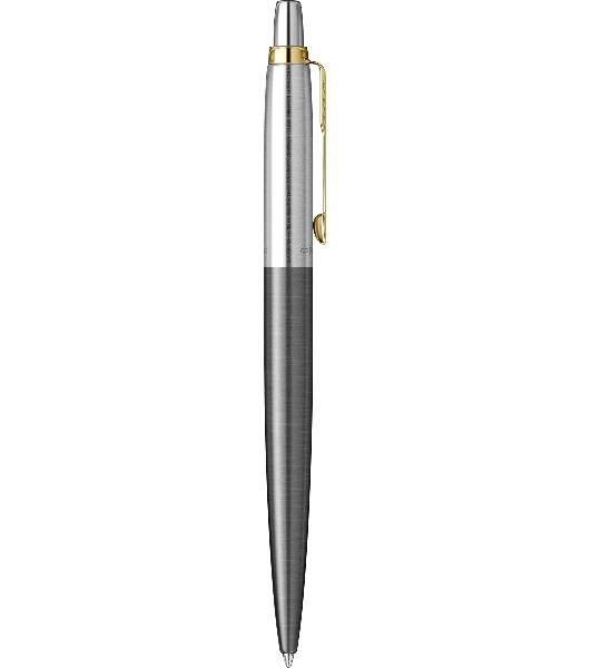 Ручка шариковая Parker Jotter Grey Core GT (2213723) M, синие чернила, подарочная коробка
