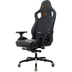 Кресло игровое Knight TITAN черный ромбик эко.кожа с подголов. крестовина металл, фото4