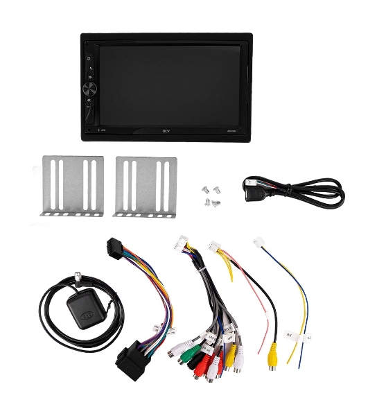Автомагнитола ACV AD-7002, 2 DIN, 7', Android 11, Bluetooth, USB Type-A, AUX, GPS, CarPlay