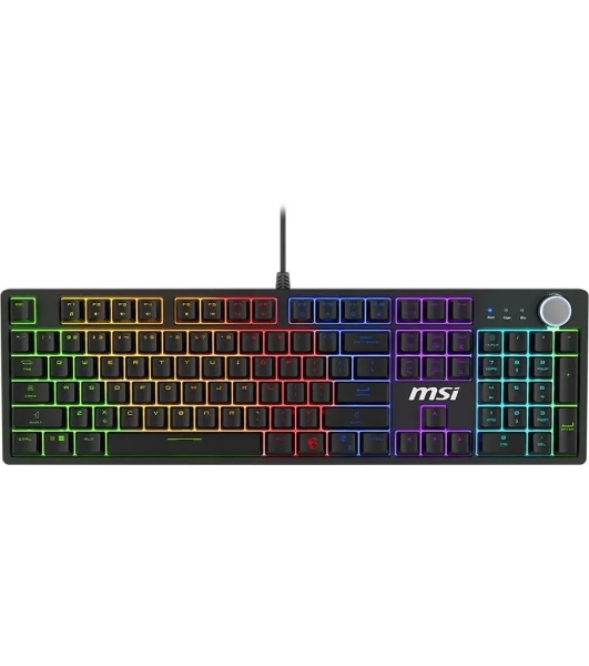 Клавиатура MSI Forge GK320 проводная, USB Type-A, чёрный