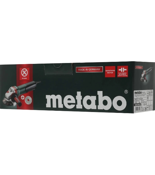 Угловая шлифовальная машина Metabo WEV 11-125 Quick 1100Вт 10500об/мин рез.шпин.:M14 d=125мм (603625000)