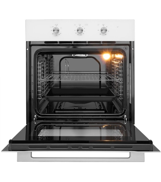 Шкаф духовой газовый с электрическим грилем Maunfeld MOGS703W, встраиваемый