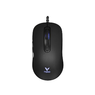 Мышь проводная Rapoo V16RGB черный, 12800 dpi, USB, кнопки - 6