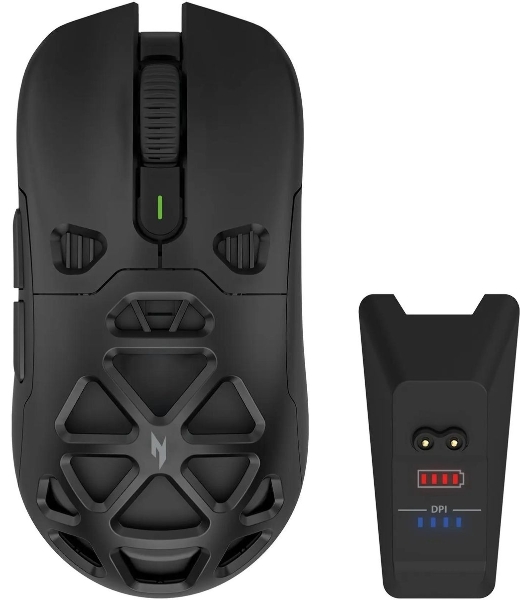 Мышь беспроводная Acer Nitro OMR404 черный, 6400 dpi, радиоканал, Bluetooth, USB, кнопки - 6