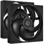 Вентилятор для корпуса ID-COOLING AS-140-K DUET черный, 140 мм, 1800 об/мин, 24.9 дБ, 4 pin, фото 1
