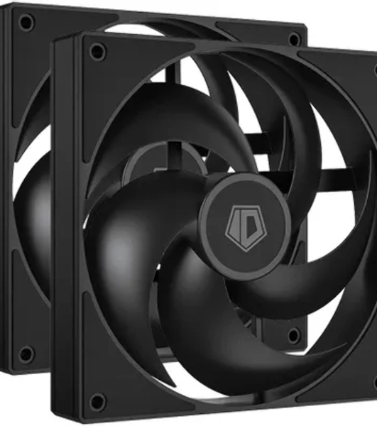 Вентилятор для корпуса ID-COOLING AS-140-K DUET черный, 140 мм, 1800 об/мин, 24.9 дБ, 4 pin
